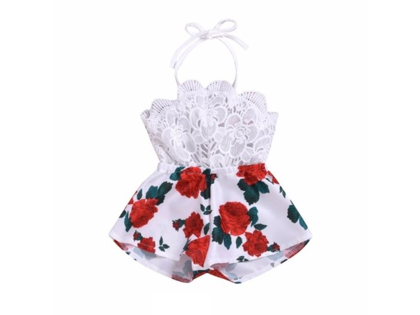 Macacão para menina L1480 branco 3