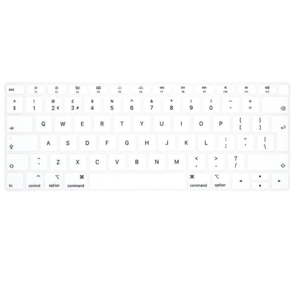 MacBook Air 13 2018 tastaturbeskytter hvid