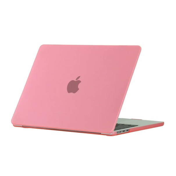 MacBook Air 15 Inch Case 2023 to 2025 Matte Two-Piece Shell for Models A2941 A3114 and A3241 for the Top and Bottom of the Laptop pink