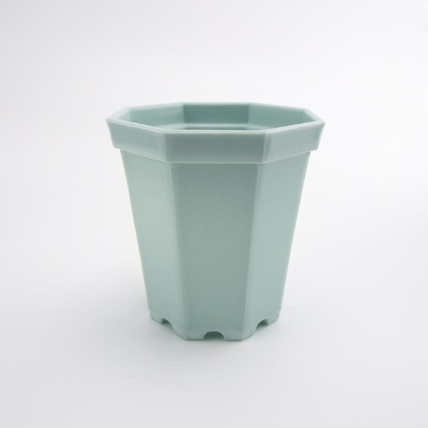 Maceta de plástico 4 uds. verde claro L