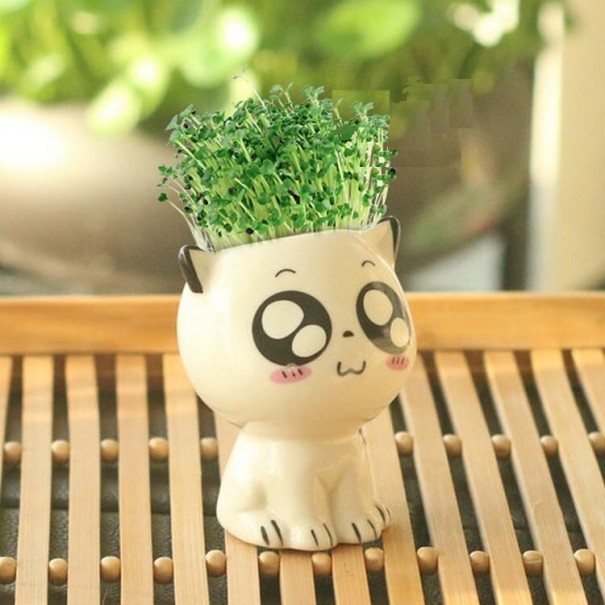 Maceta decorativa con forma de gato 2