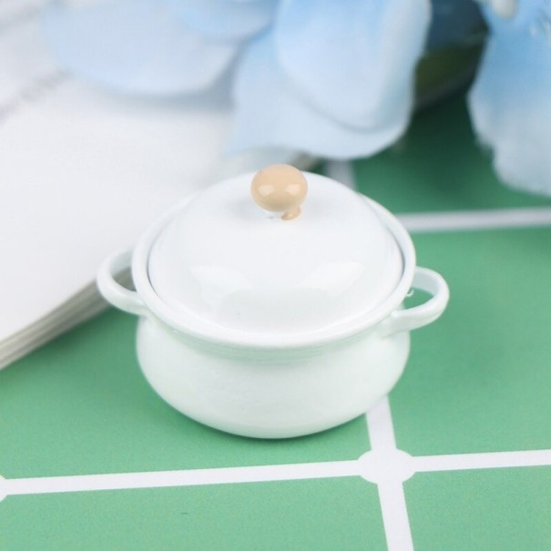 Maceta para muñeca blanco