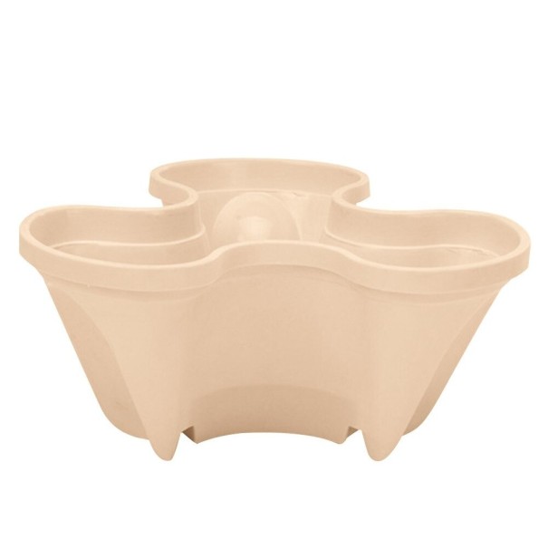 Maceta vertical crema