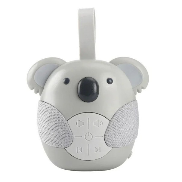 Machine portable de sommeil pour enfants avec arrêt programmable, 3 mélodies avec bruit blanc et musique lumineuse, motif koala, ABS, 12 x 10 x 9 cm 1