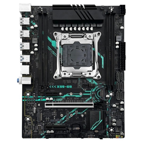 MACHINIST X99 B9 Hauptplatine M-ATX LGA2011-3 Set mit Xeon E5 2650 V4 DDR4 ECC 16GB RAM 2400MHz NVME M.2 SATA für Desktop-PC 1