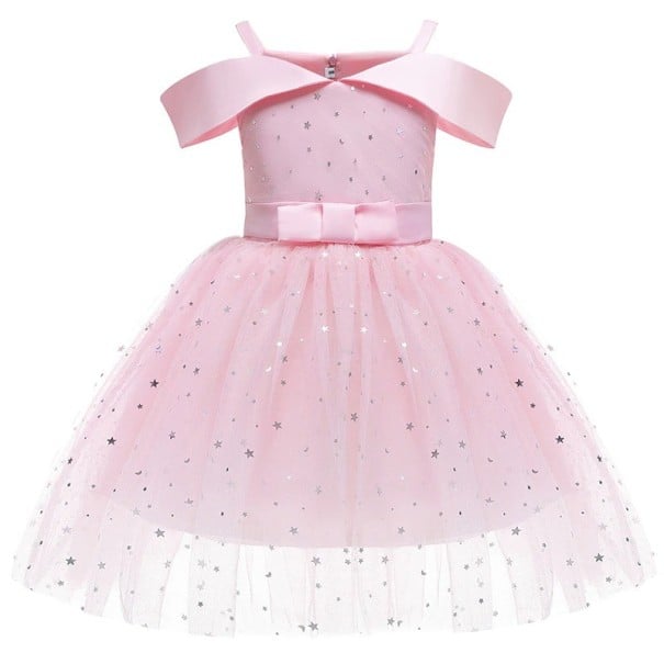 Mädchen-Abschlussballkleid N164 rosa 4