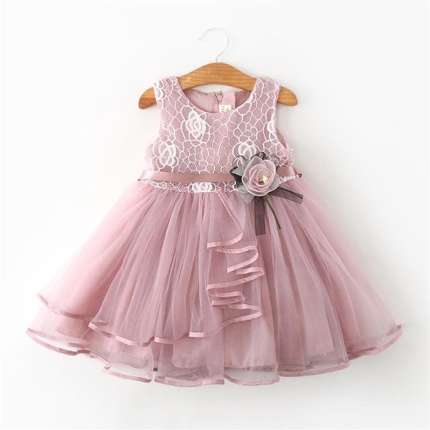 Mädchen-Abschlussballkleid N177 rosa 4