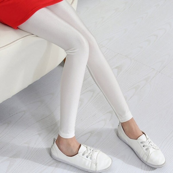 Mädchen-Leggings T2484 weiß 10