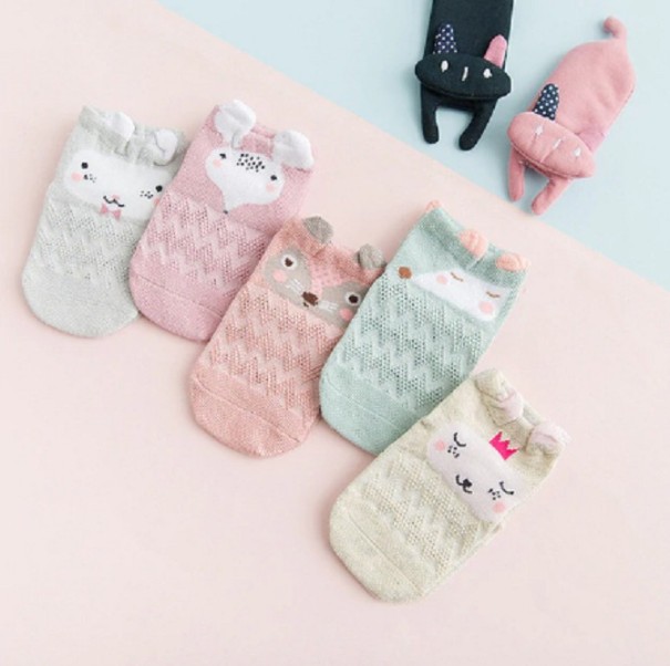 Mädchen-Socken mit Tieren – 5 Paar 12-24 Monate 2