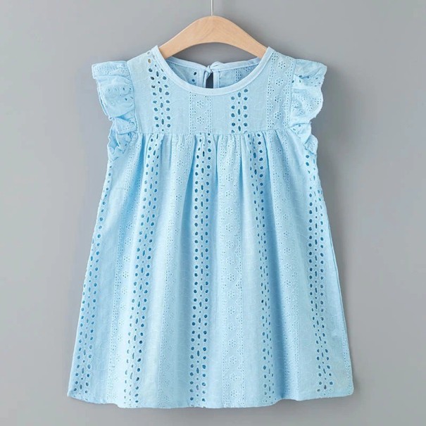 Mädchen Sommerkleid N82 hellblau 3