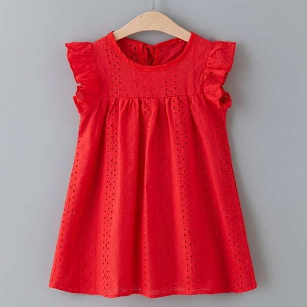 Mädchen Sommerkleid N82 rot 4