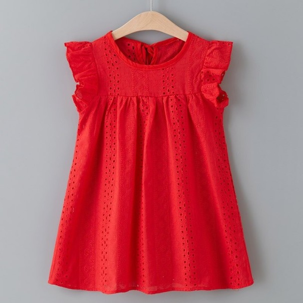 Mädchen Sommerkleid N82 rot 5