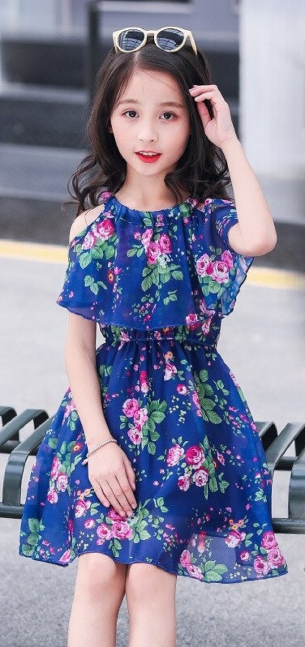 Mädchen Sommerkleid N85 10 E