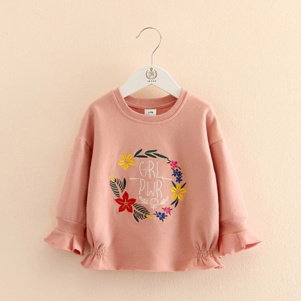 Mädchen-Sweatshirt L570 rosa 6