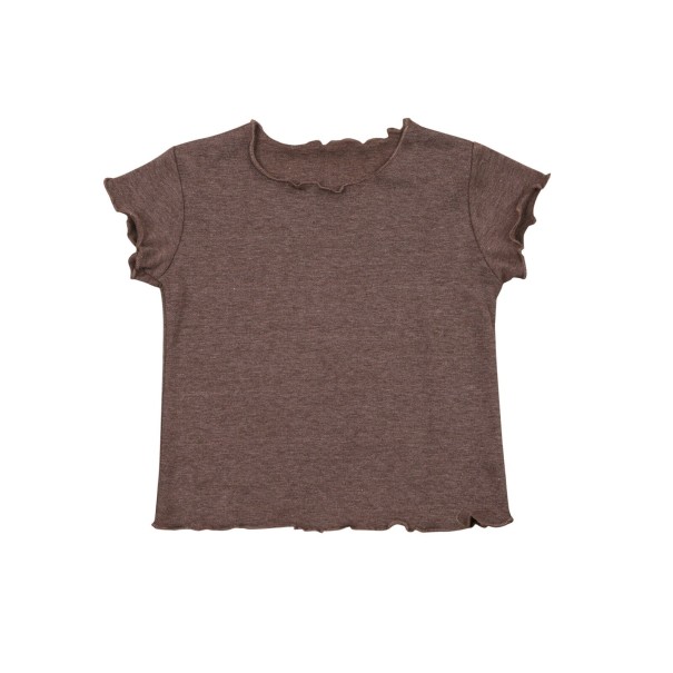 Mädchen-T-Shirt B1541 braun 9-12 Monate