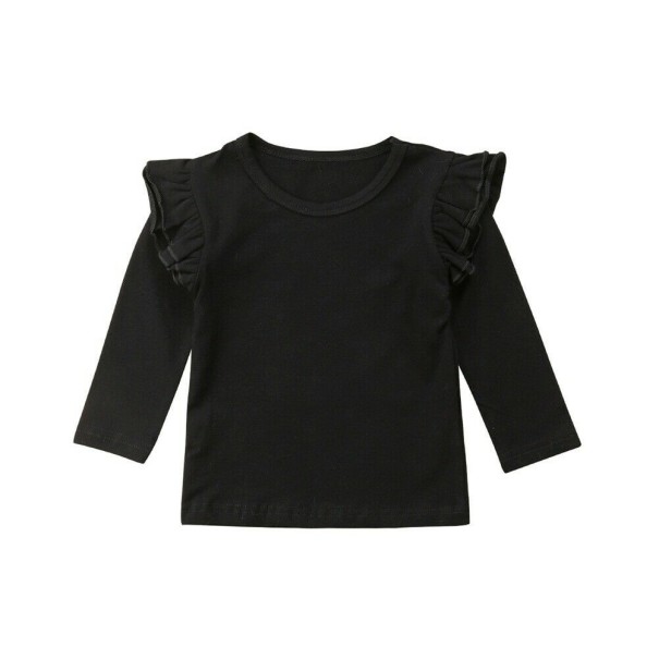 Mädchen-T-Shirt L1742 schwarz 2