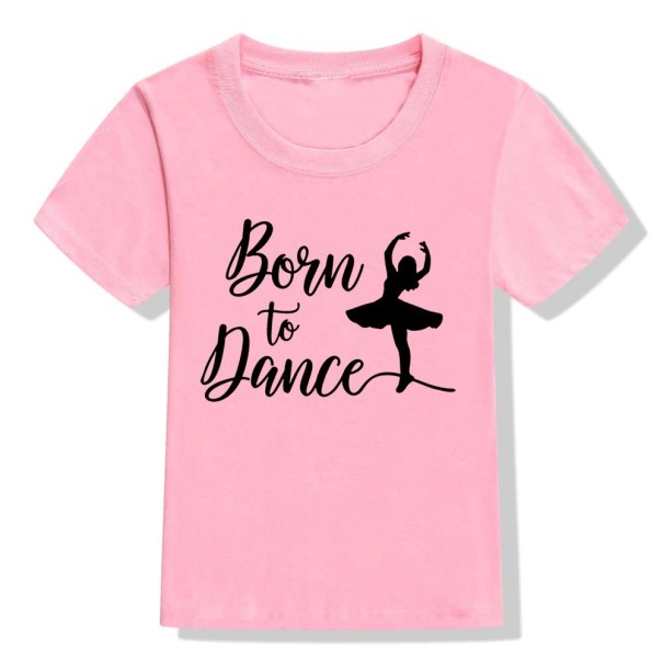 Mädchen-T-Shirt mit Ballerina rosa 5 A