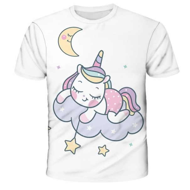 Mädchen-T-Shirt mit Einhorn B1469 14 F