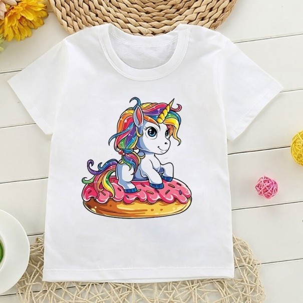 Mädchen-T-Shirt mit Einhorn B1499 5 I