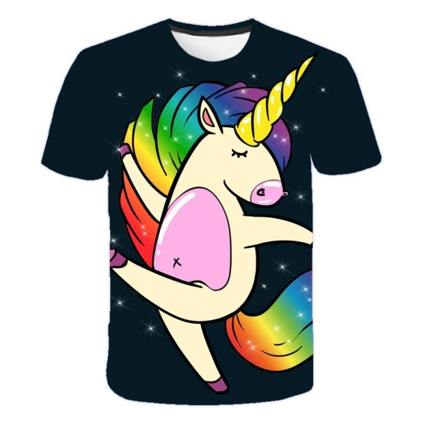 Mädchen-T-Shirt mit Einhorn B1521 8 G