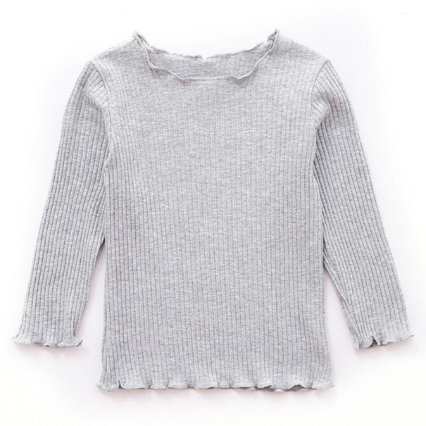 Mädchen-T-Shirt mit langen Ärmeln T2517 grau 3