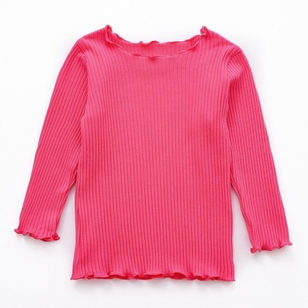 Mädchen-T-Shirt mit langen Ärmeln T2517 rosa 3