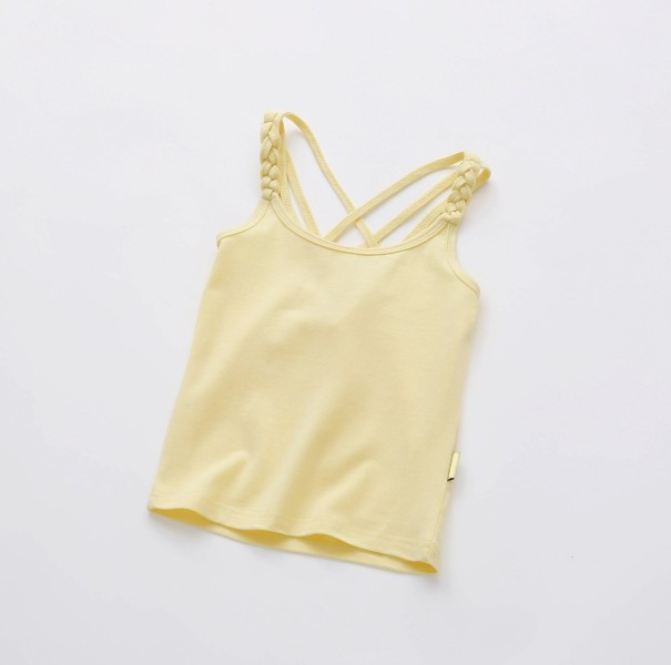 Mädchen-Tanktop B1598 gelb 2