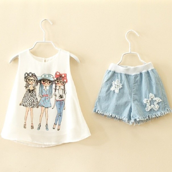 Mädchen-Tanktop und Shorts L1361 6