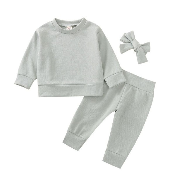 Mädchen-Trainingsanzug-Set L1485 grau 18-24 Monate