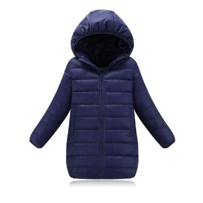 Mädchen-Winterjacke mit Kapuze J2900 dunkelblau 10