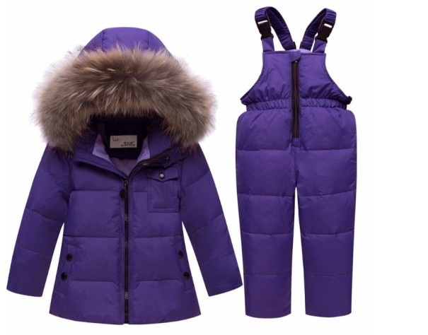 Mädchen-Winterset J2503 violett 2