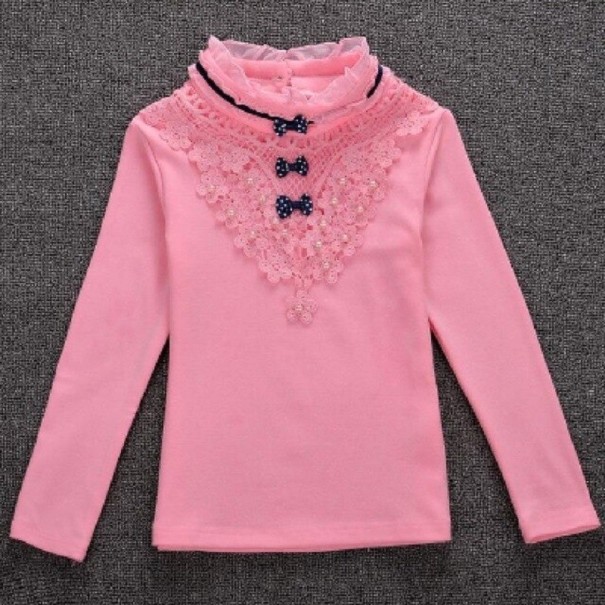 Mädchenbluse L1749 rosa 6