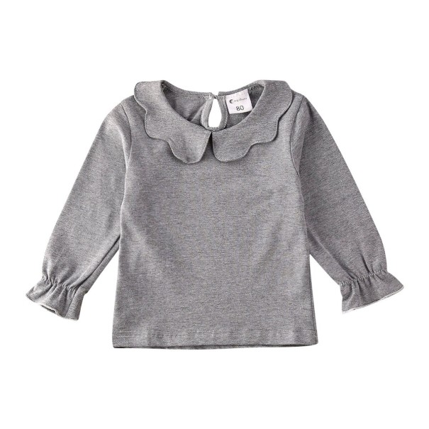 Mädchenbluse L672 grau 7