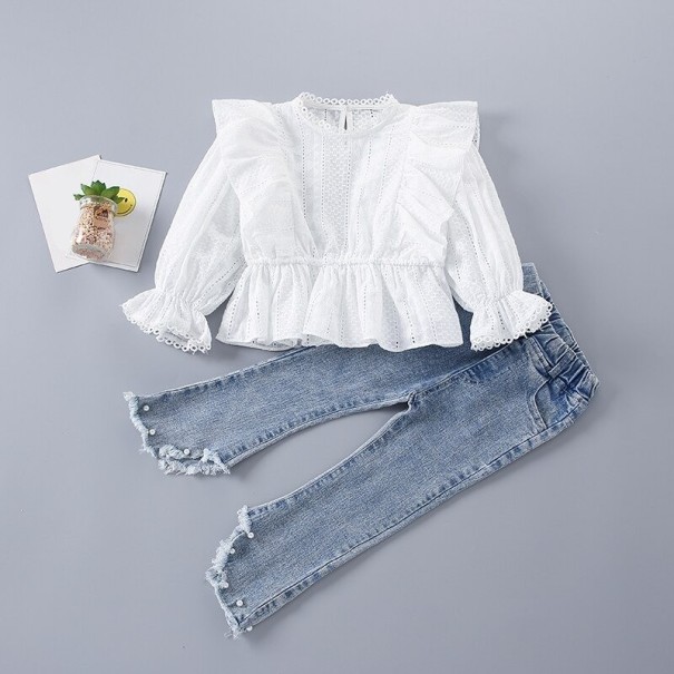 Mädchenbluse und Jeans L1461 5