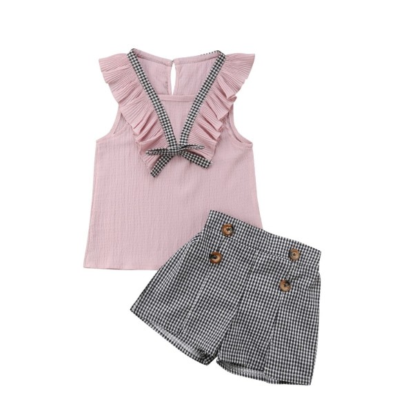 Mädchenbluse und Shorts L1473 3