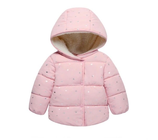 Mädchenjacke mit Fell J1930 rosa 4