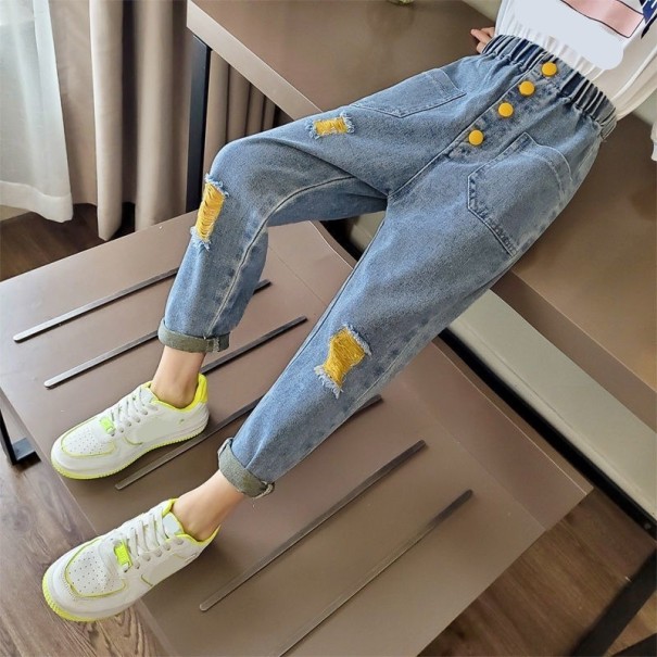 Mädchenjeans L2115 gelb 6