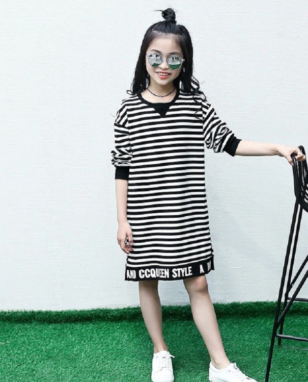 Mädchenkleid N135 schwarz 7