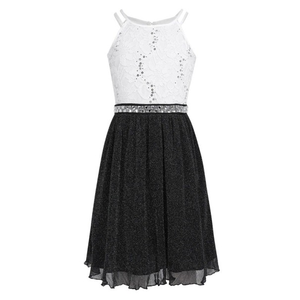 Mädchenkleid N169 weiß 8