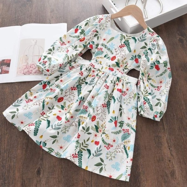 Mädchenkleid N184 weiß 3