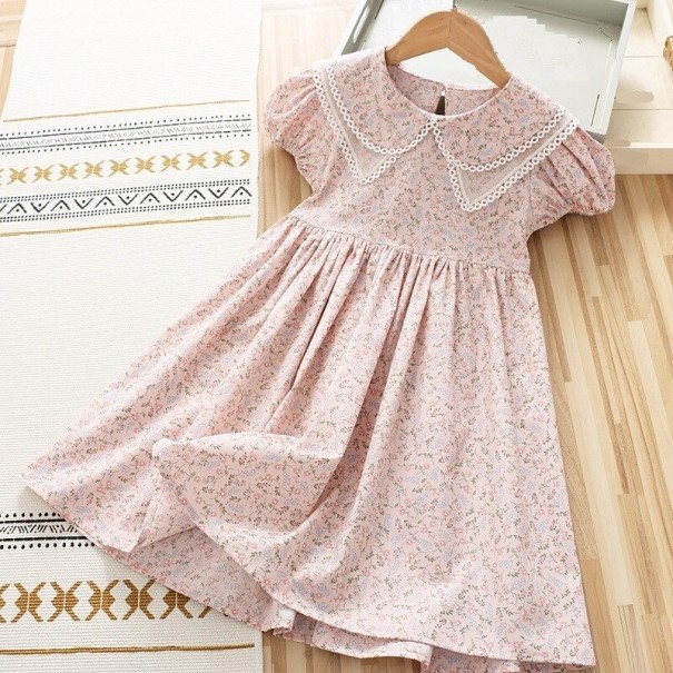 Mädchenkleid N206 rosa 4