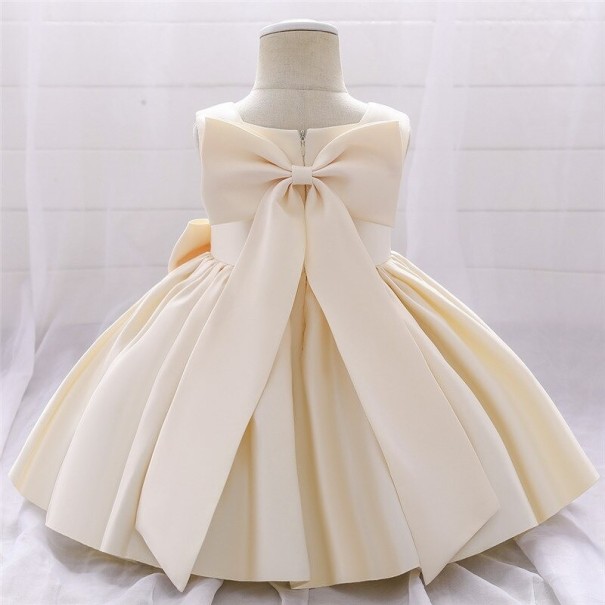 Mädchenkleid N226 beige 5