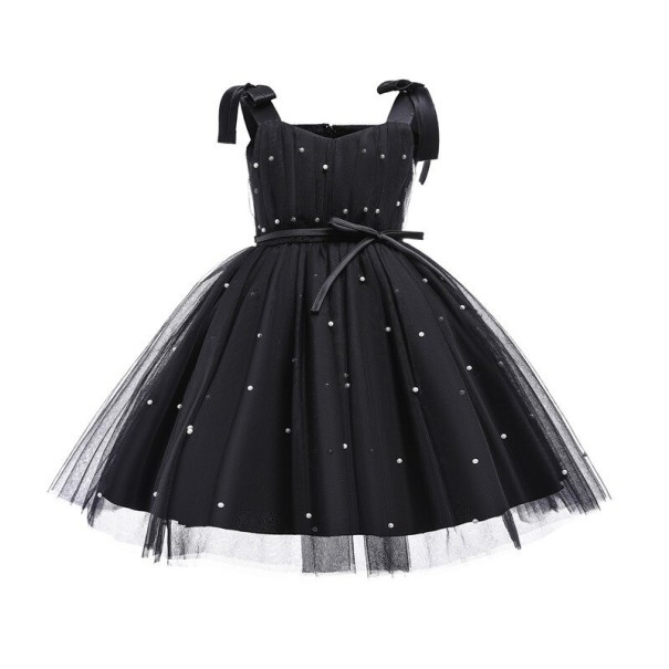 Mädchenkleid N227 schwarz 2