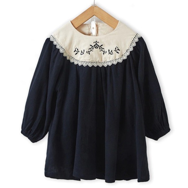 Mädchenkleid N251 schwarz 5