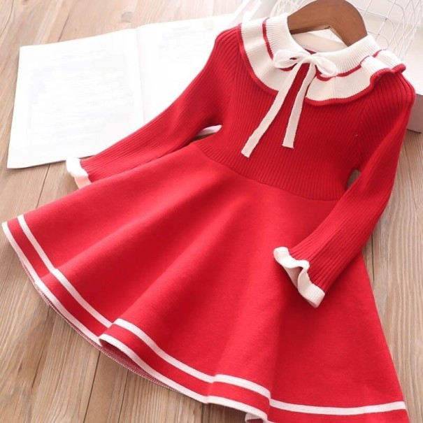 Mädchenkleid N270 rot 5
