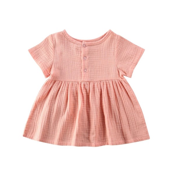 Mädchenkleid N294 rosa 6-12 Monate