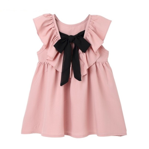 Mädchenkleid N295 rosa 4