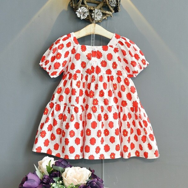 Mädchenkleid N332 rot 3