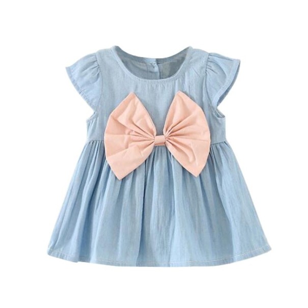Mädchenkleid N425 hellrosa 4