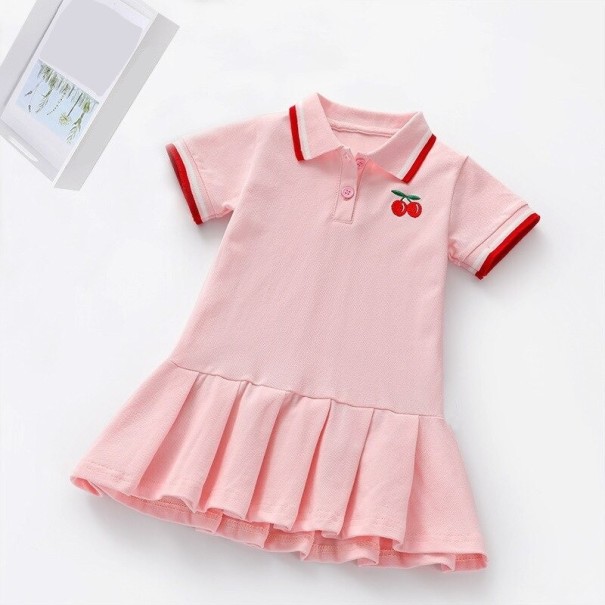 Mädchenkleid N430 rosa 6